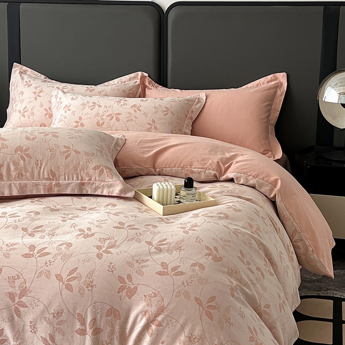 91家纺网 家纺一手货源 找家纺 （总）锦彩家居 2025新款A类60支全棉纯棉色织提花四件套-复古风系列