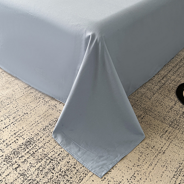 91家纺网 家纺一手货源 找家纺 锦彩家居 2025新款A类60支全棉纯棉色织提花四件套-复古风系列 枝繁叶茂-蓝