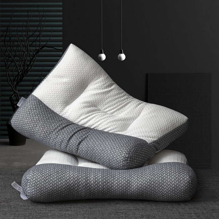 91家纺网 家纺一手货源 找家纺 （总）蝶飞舞 2025新款针织棉反牵引枕头枕芯护颈枕芯 牵引枕