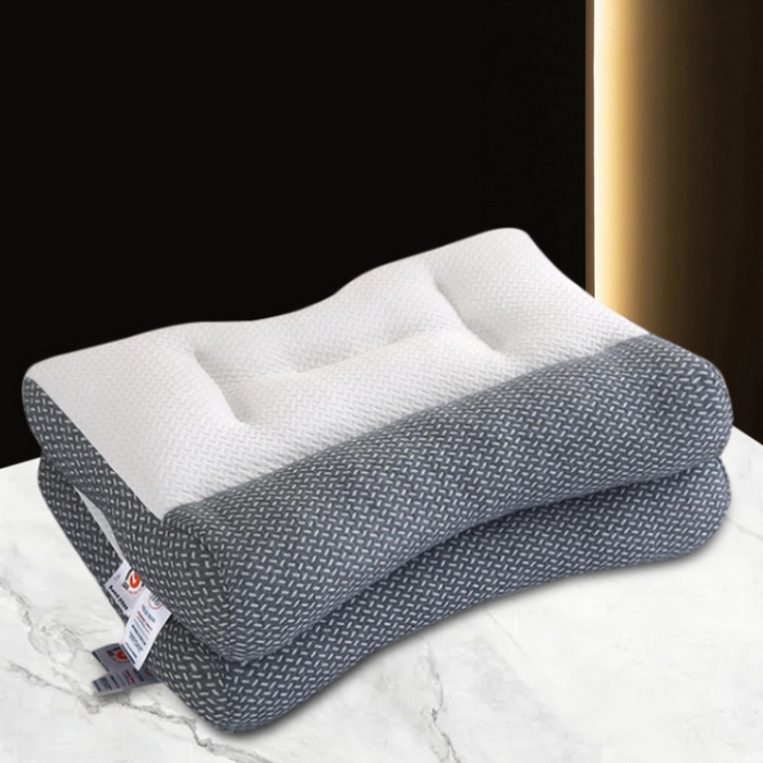 91家纺网 家纺一手货源 找家纺 （总）蝶飞舞 2025新款针织棉反牵引枕头枕芯护颈枕芯 牵引枕