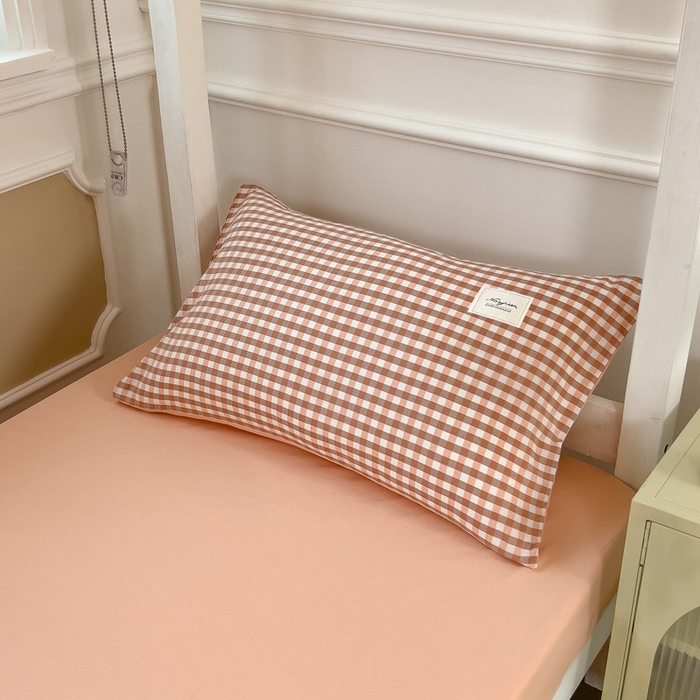 91家纺网 家纺一手货源 找家纺 宝士康家纺 2025新款亲肤水洗棉学生床笠款六件套 玉小格