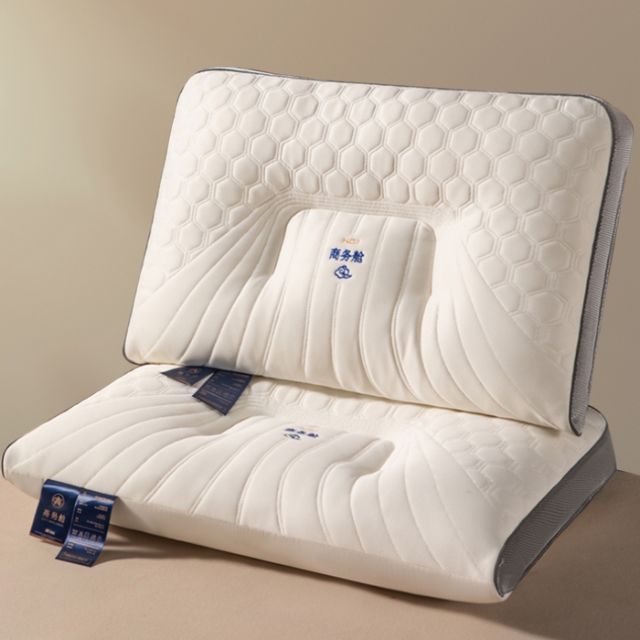 （总）蝶飞舞 2025新款商务舱乳胶层护颈枕头枕芯太空舱云端舱护颈枕芯  商务舱