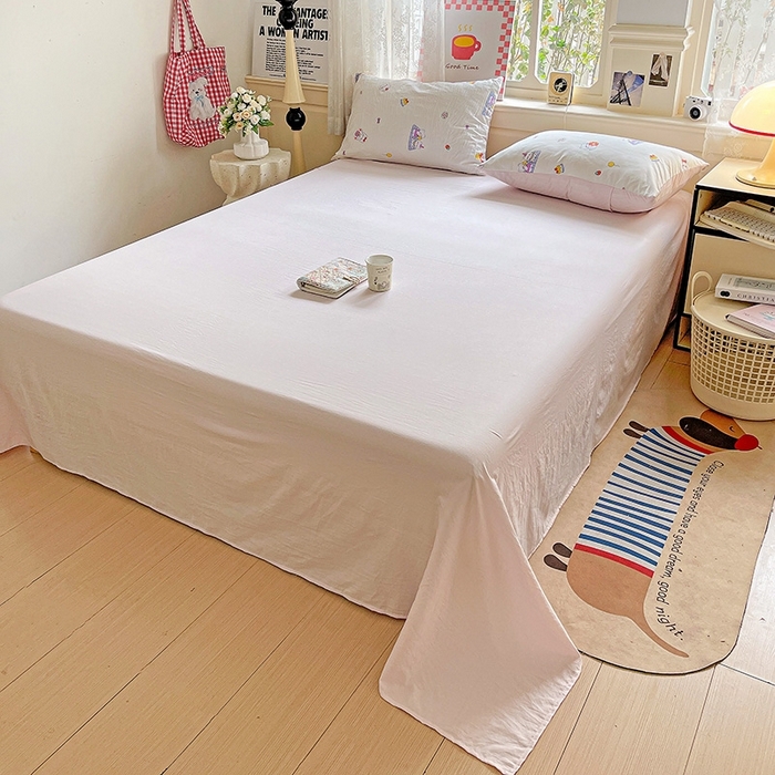 91家纺网 家纺一手货源 找家纺 （总）布可家纺 2025新款小清新卡通时尚印花水洗棉四件套