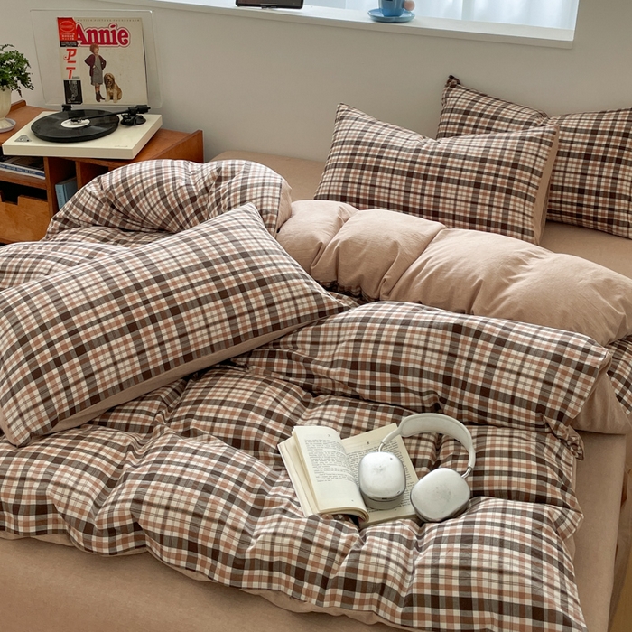 91家纺网 家纺一手货源 找家纺 （总）ab家纺 2025新款40支色织a类全棉水洗棉四件套