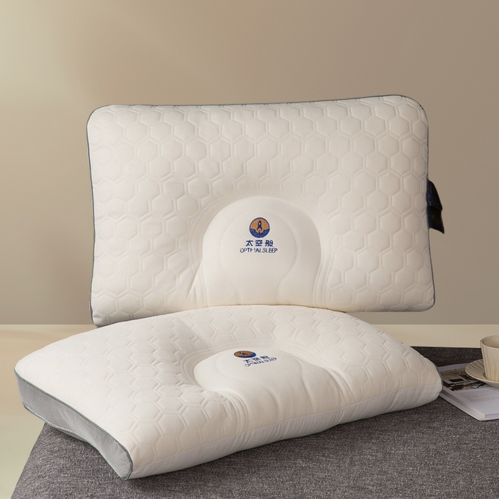 91家纺网 家纺一手货源 找家纺 （总）蝶飞舞 2025新款太空舱乳胶层护颈枕头枕芯太空舱云端舱护颈枕芯 太空舱