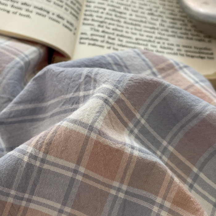 91家纺网 家纺一手货源 找家纺 （总）ab家纺 2025新款40支色织a类全棉水洗棉四件套