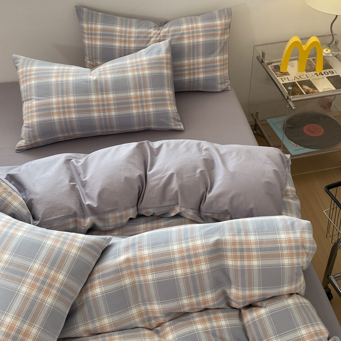 91家纺网 家纺一手货源 找家纺 （总）ab家纺 2025新款40支色织a类全棉水洗棉四件套