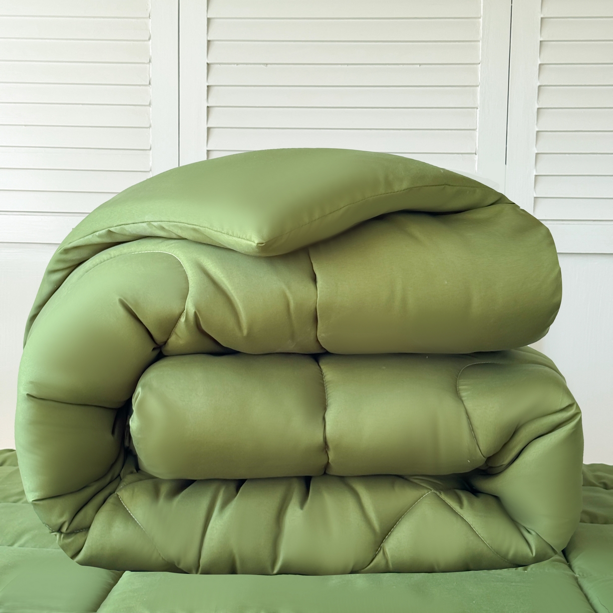 91家纺网 家纺一手货源 找家纺 简冠家纺 2025新款羽丝棉学生床垫床褥床护垫学生被芯冬被被子春秋被 军绿色被芯