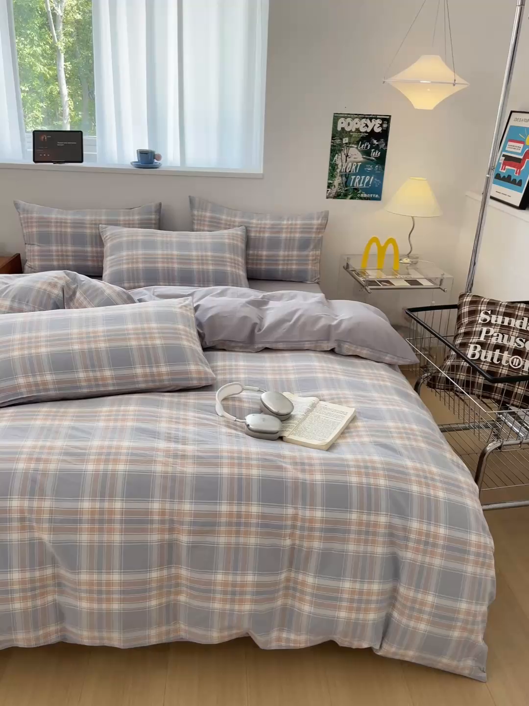 91家纺网 家纺一手货源 找家纺 （总）ab家纺 2025新款40支色织a类全棉水洗棉四件套