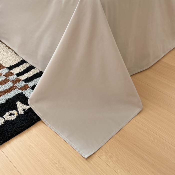 91家纺网 家纺一手货源 找家纺 ab家纺 2025新款40支色织a类全棉水洗棉四件套 富士格-粉