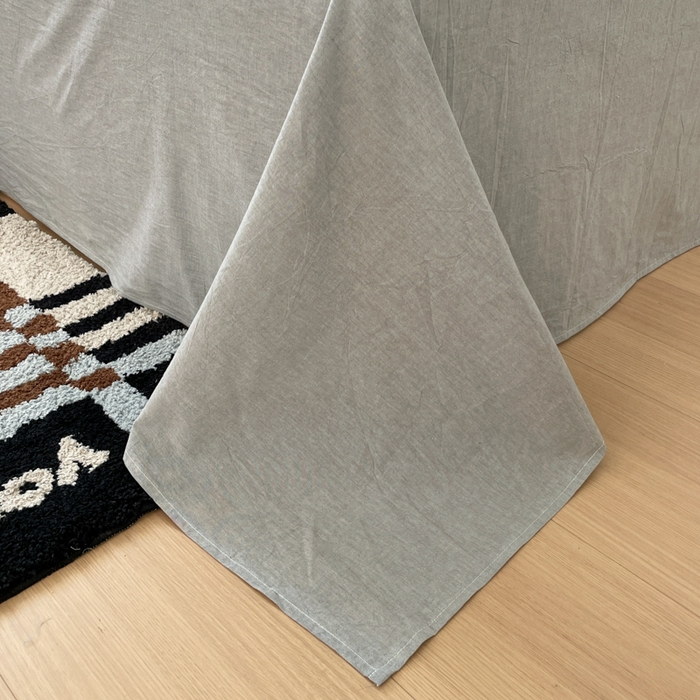 91家纺网 家纺一手货源 找家纺 ab家纺 2025新款40支色织a类全棉水洗棉四件套 觅果-粉