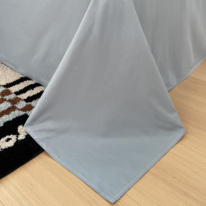 91家纺网 家纺一手货源 找家纺 ab家纺 2025新款40支色织a类全棉水洗棉四件套 森浅-兰