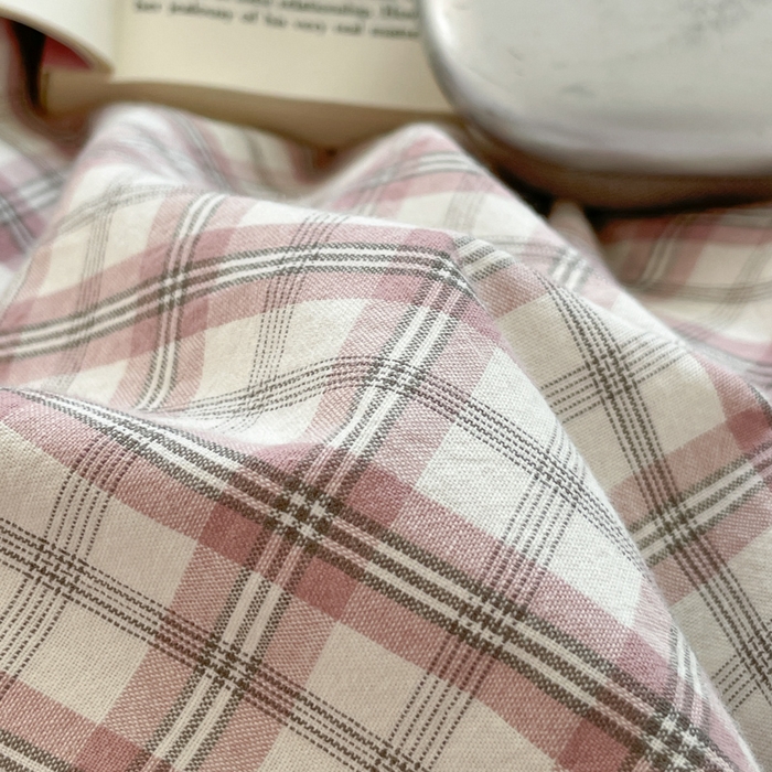 91家纺网 家纺一手货源 找家纺 ab家纺 2025新款40支色织a类全棉水洗棉四件套 芷安灰紫