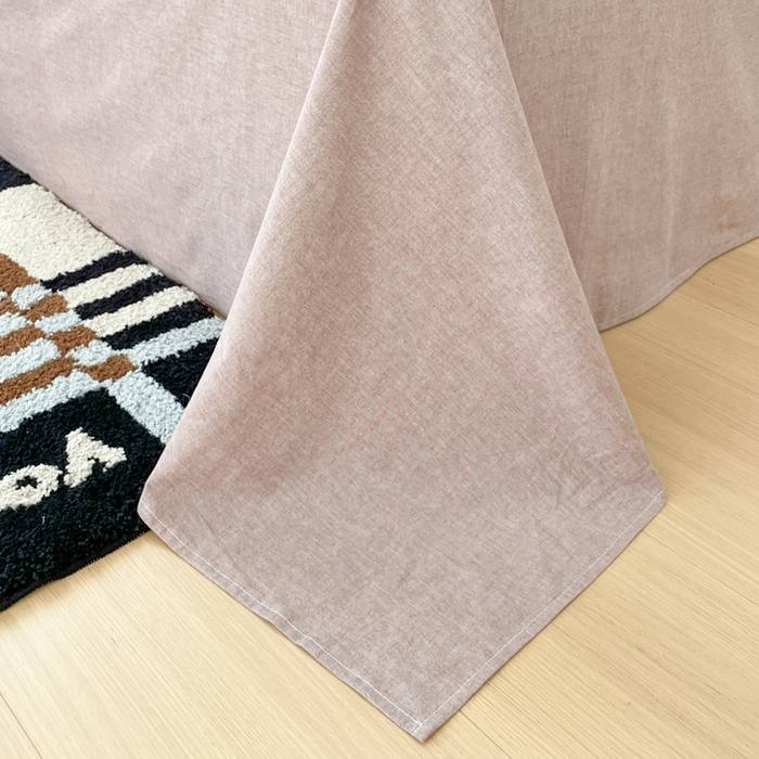 91家纺网 家纺一手货源 找家纺 ab家纺 2025新款40支色织a类全棉水洗棉四件套 芷安灰紫