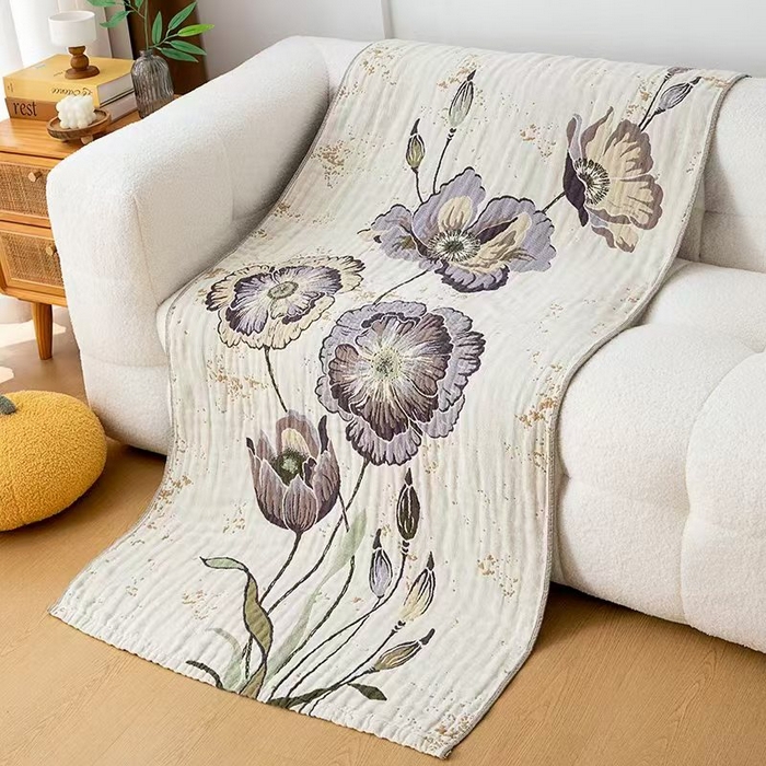 91家纺网 家纺一手货源 找家纺 （总）双梦2025新款全棉加大加厚纱布浴巾