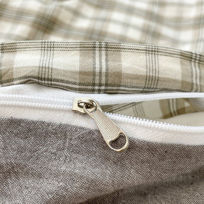 91家纺网 家纺一手货源 找家纺 ab家纺 2025新款40支色织a类全棉水洗棉四件套 芷安绿