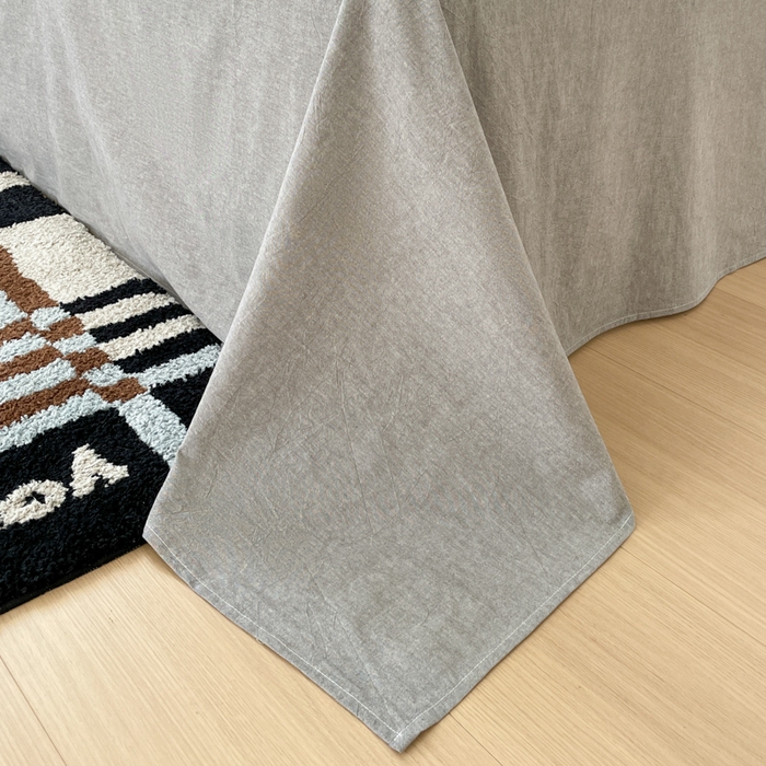 91家纺网 家纺一手货源 找家纺 ab家纺 2025新款40支色织a类全棉水洗棉四件套 芷安绿