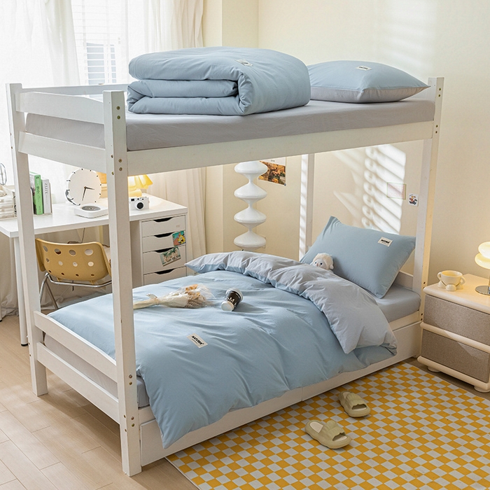 91家纺网 家纺一手货源 找家纺 （总）佳汐蓝家纺 2025新款A类全棉水洗棉学生三件套