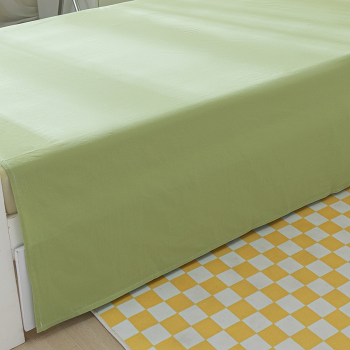 91家纺网 家纺一手货源 找家纺 佳汐蓝家纺 2025新款A类全棉水洗棉学生三件套 贴标-初黄+果绿