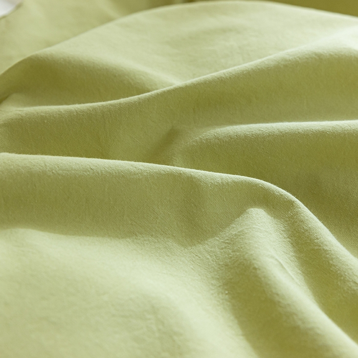 91家纺网 家纺一手货源 找家纺 佳汐蓝家纺 2025新款A类全棉水洗棉学生三件套 贴标-果绿+奶茶