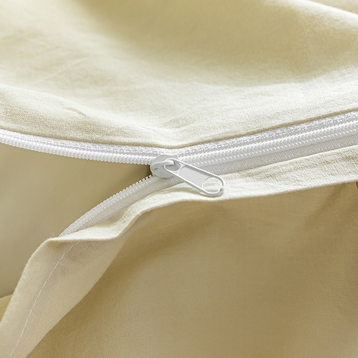 91家纺网 家纺一手货源 找家纺 佳汐蓝家纺 2025新款A类全棉水洗棉学生三件套 贴标-果绿+奶茶