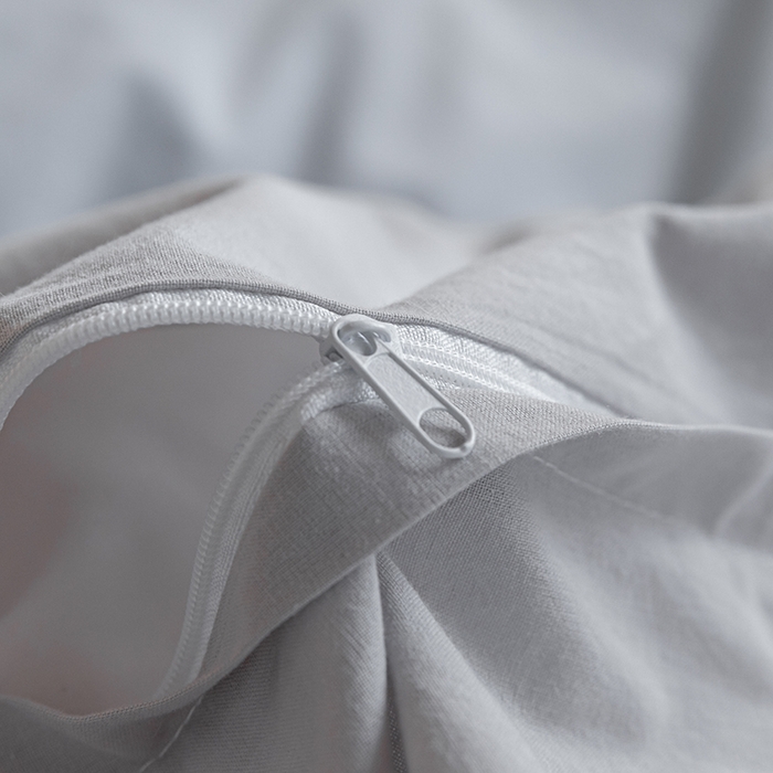 91家纺网 家纺一手货源 找家纺 佳汐蓝家纺 2025新款A类全棉水洗棉学生三件套 贴标-海青+山灰