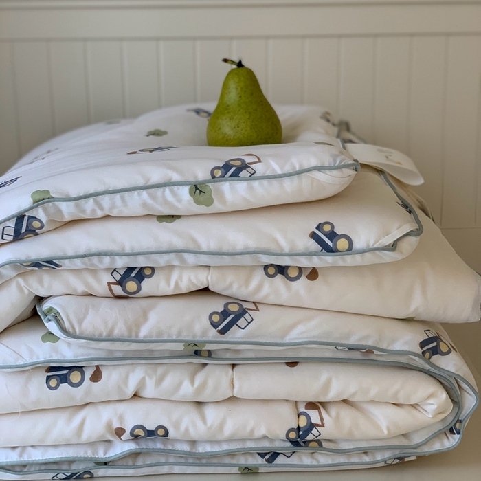 91家纺网 家纺一手货源 找家纺 汇庭2025秋冬新款全棉大豆被 挖掘分队白