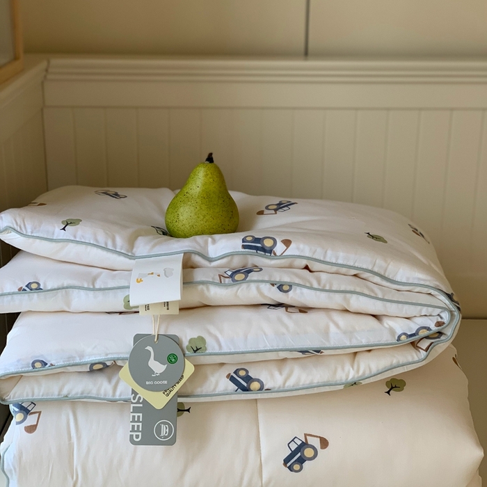 91家纺网 家纺一手货源 找家纺 汇庭2025秋冬新款全棉大豆被 挖掘分队白