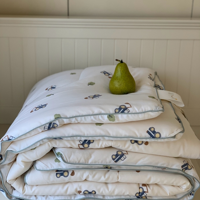 91家纺网 家纺一手货源 找家纺 汇庭2025秋冬新款全棉大豆被 挖掘分队白