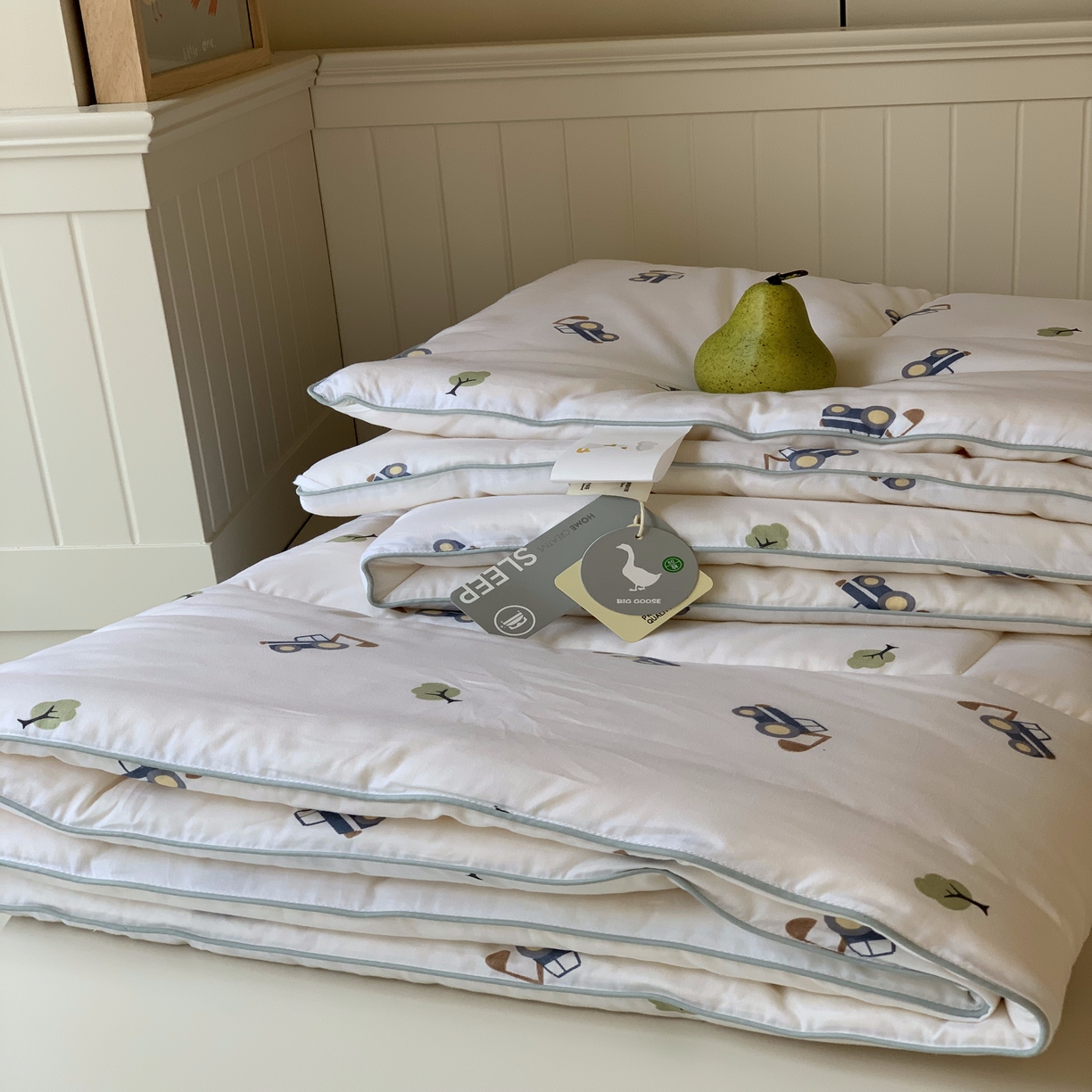 91家纺网 家纺一手货源 找家纺 汇庭2025秋冬新款全棉大豆被 挖掘分队白