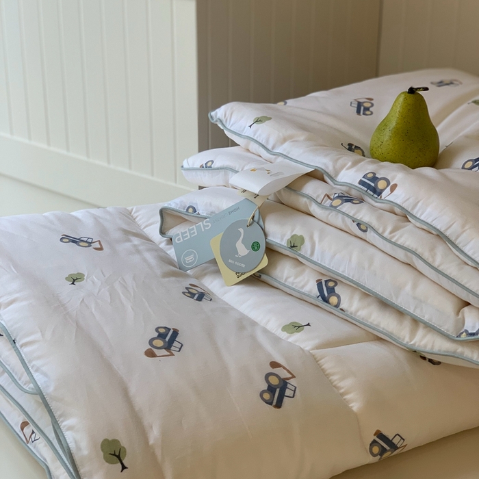 91家纺网 家纺一手货源 找家纺 汇庭2025秋冬新款全棉大豆被 挖掘分队白