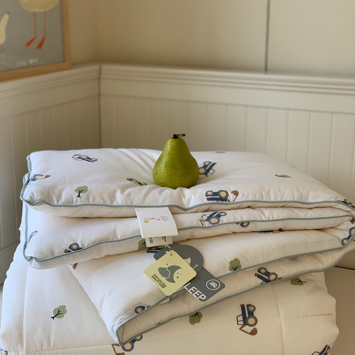 91家纺网 家纺一手货源 找家纺 汇庭2025秋冬新款全棉大豆被 挖掘分队白