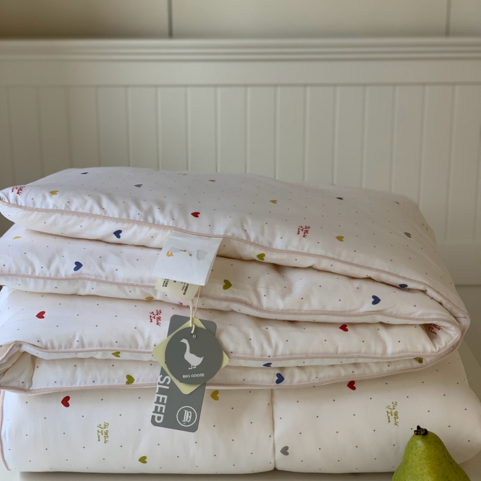 汇庭2025秋冬新款全棉大豆被 心语白