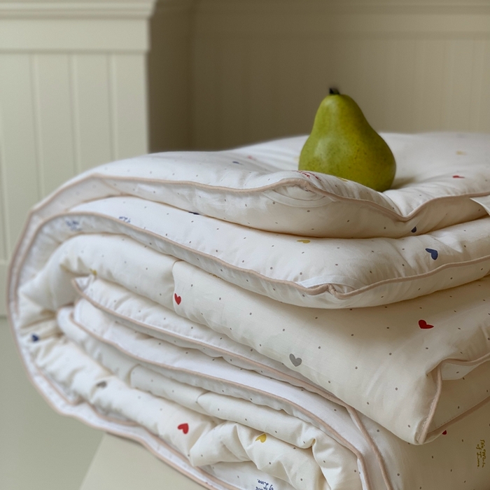 91家纺网 家纺一手货源 找家纺 汇庭2025秋冬新款全棉大豆被 心语白