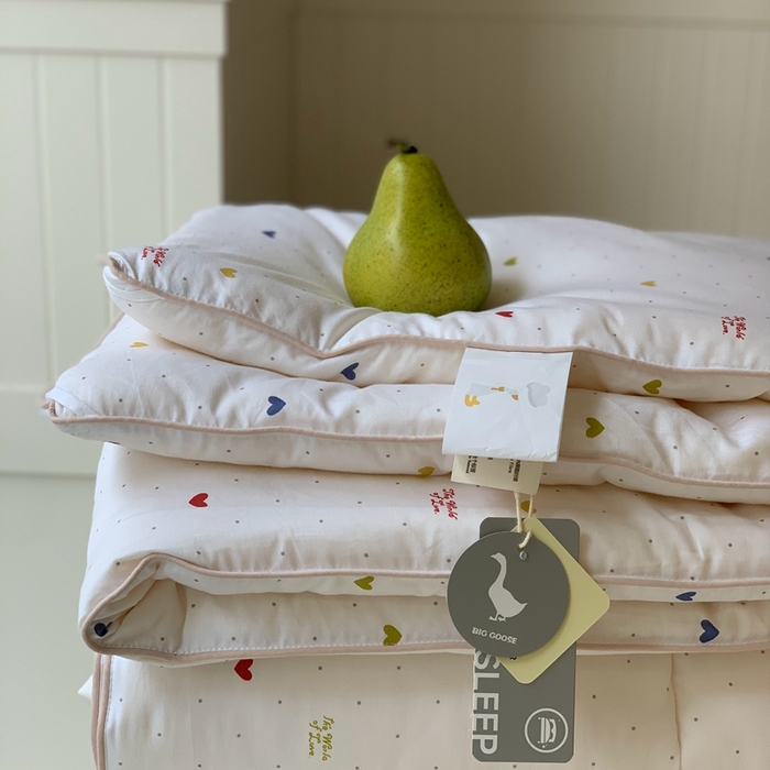 91家纺网 家纺一手货源 找家纺 汇庭2025秋冬新款全棉大豆被 心语白