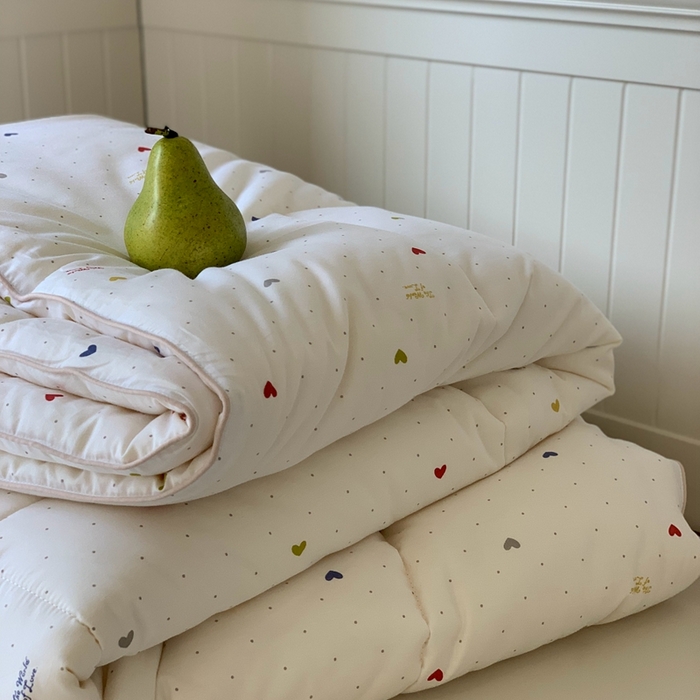 91家纺网 家纺一手货源 找家纺 汇庭2025秋冬新款全棉大豆被 心语白