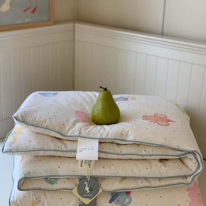 91家纺网 家纺一手货源 找家纺 汇庭2025秋冬新款全棉大豆被 炫彩象白