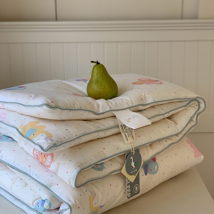 91家纺网 家纺一手货源 找家纺 汇庭2025秋冬新款全棉大豆被 炫彩象白