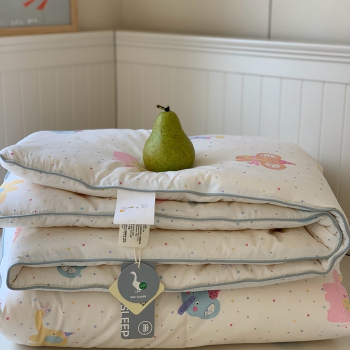 91家纺网 家纺一手货源 找家纺 汇庭2025秋冬新款全棉大豆被 炫彩象白