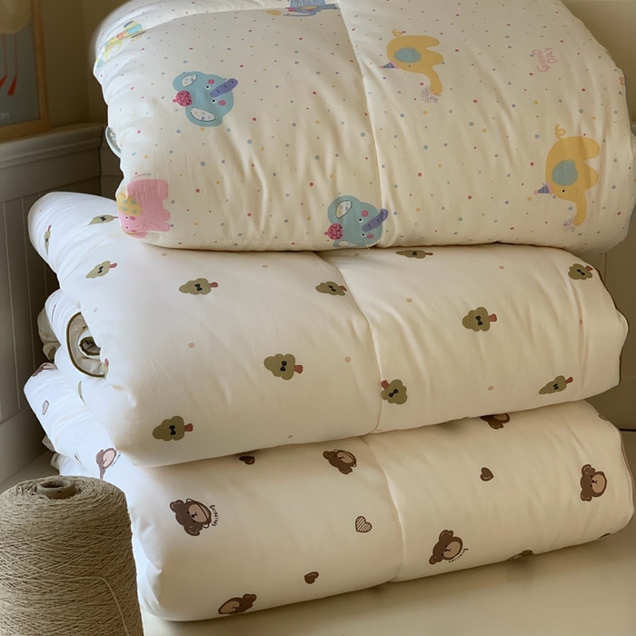 91家纺网 家纺一手货源 找家纺 汇庭2025秋冬新款全棉大豆被 组合（仅供参考）