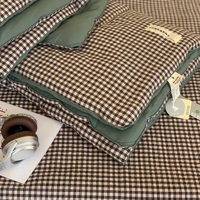 91家纺网 家纺一手货源 找家纺 汇庭2025新款·良品两件套（学生季春秋） 床盖·良品黑茶（春秋·黑巧绿