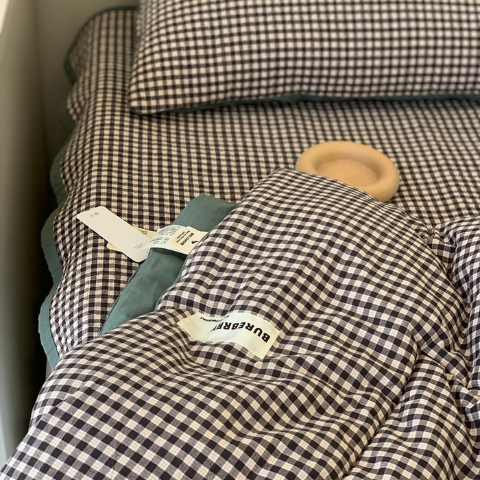 91家纺网 家纺一手货源 找家纺 汇庭2025新款·良品两件套（学生季春秋） 床盖·良品黑茶（春秋·黑巧绿