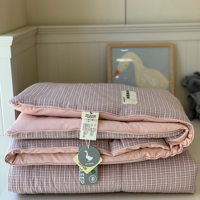 汇庭2025新款·良品两件套（学生季春秋） 床盖·良品灰粉（春秋·胡桃格咖