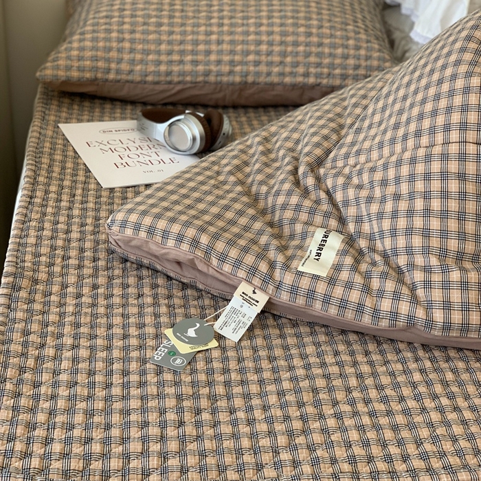 91家纺网 家纺一手货源 找家纺 汇庭2025新款·良品两件套（学生季春秋） 床盖·良品焦糖（春秋·黑巧咖