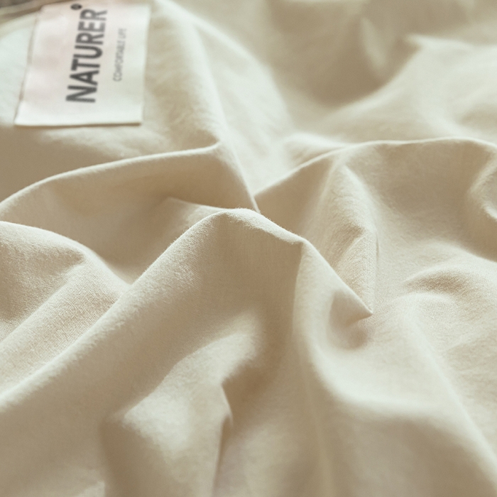 91家纺网 家纺一手货源 找家纺 佳汐蓝家纺 2025新款A类全棉水洗棉学生三件套 贴标-奶茶+中灰