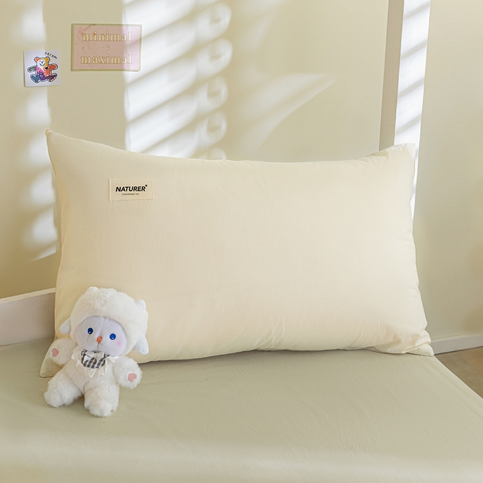 91家纺网 家纺一手货源 找家纺 佳汐蓝家纺 2025新款A类全棉水洗棉学生三件套 贴标-奶昔白+奶茶