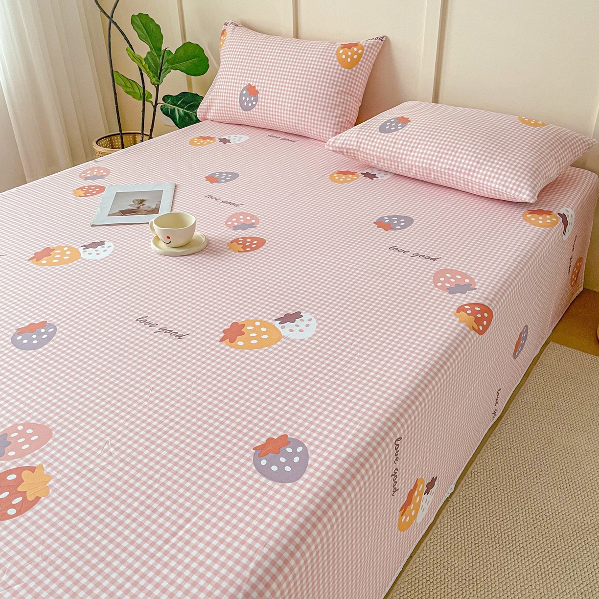 91家纺网 家纺一手货源 找家纺 （总）首爱家纺2025新款花边款老粗布床单