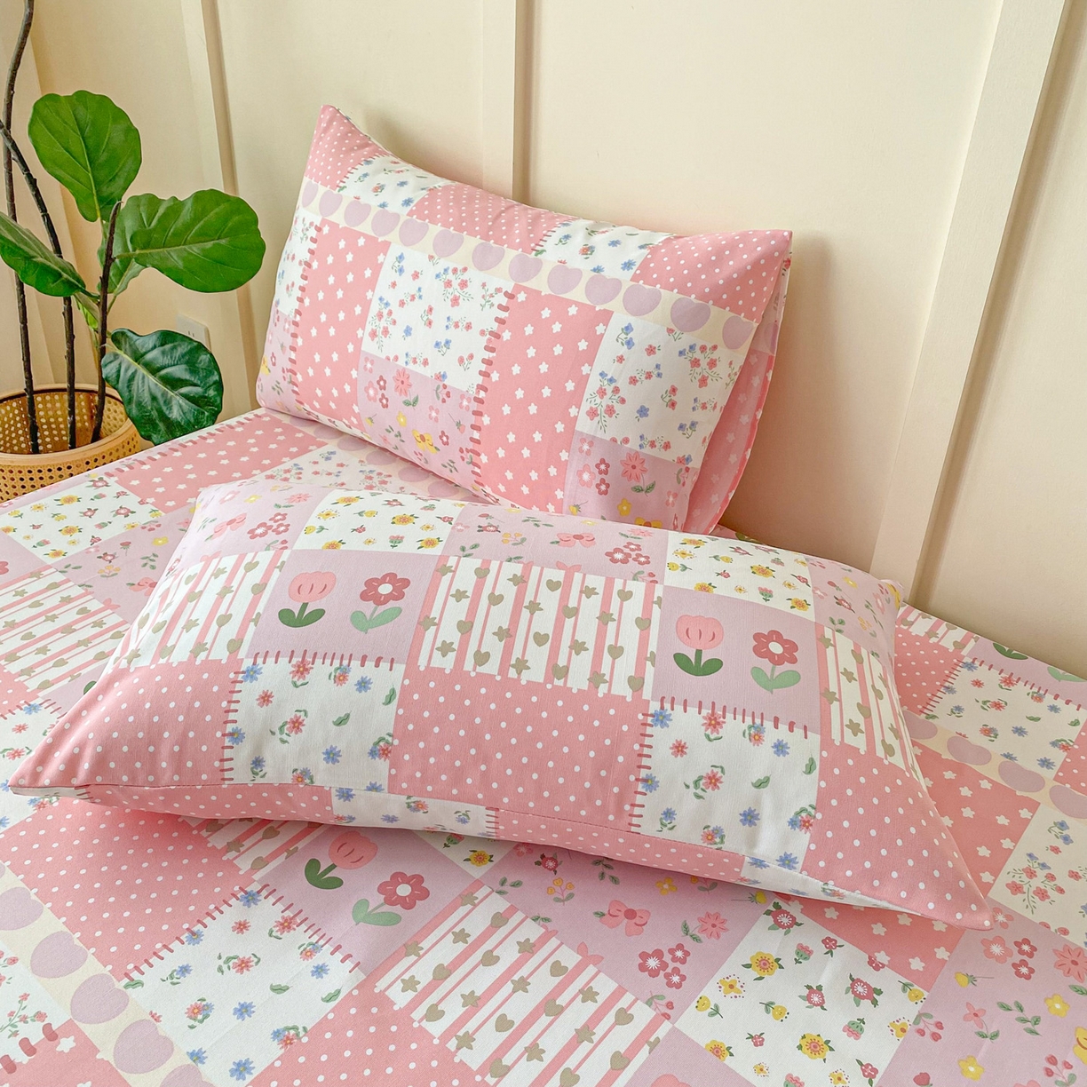 91家纺网 家纺一手货源 找家纺 首爱家纺2025新款花边款老粗布床单 蔓塔花园