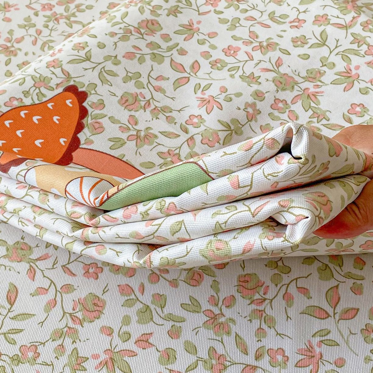 91家纺网 家纺一手货源 找家纺 首爱家纺2025新款花边款老粗布床单 蘑菇屋