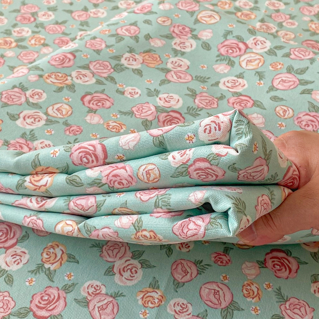 91家纺网 家纺一手货源 找家纺 金泰莱2025新款花边款老粗布床单 花曼